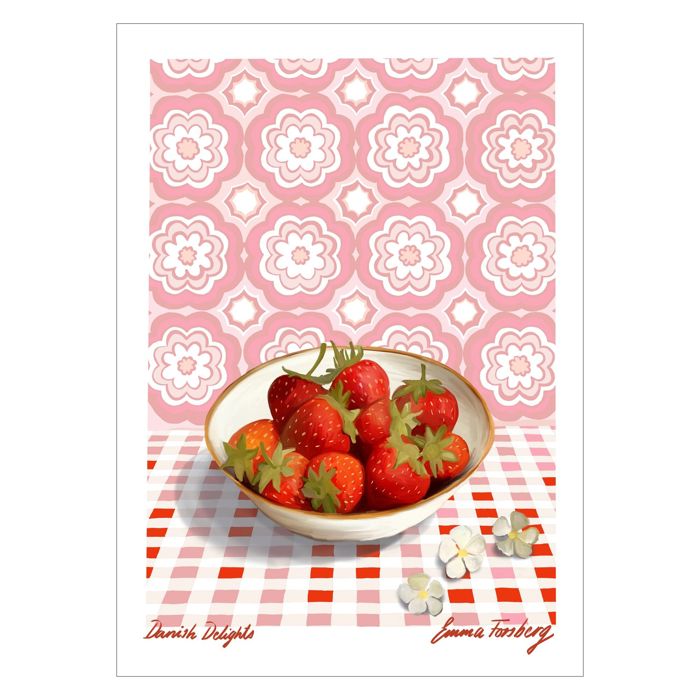Emma Forsberg - Danish Delights Pink  Poster  without frame