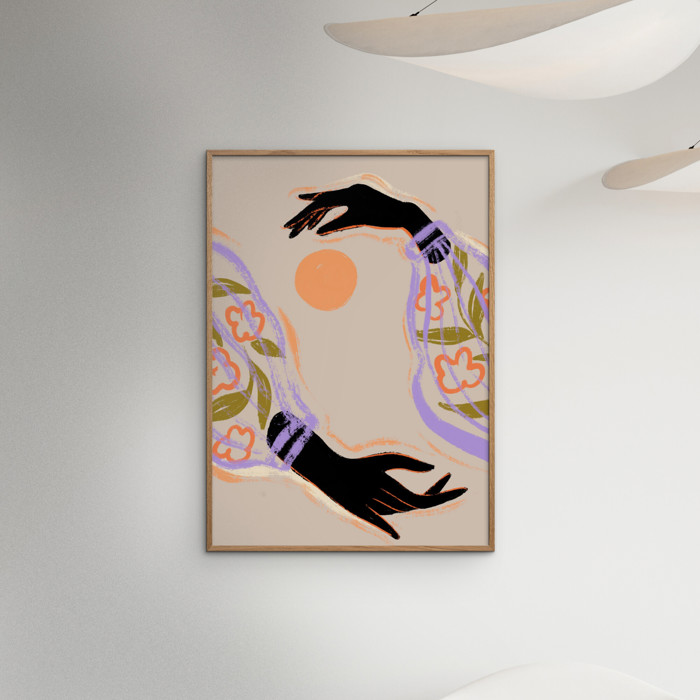 Arty Guava - Embrace the Sun  Poster  without frame
