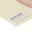 12 x 16 inches VICKI ZOÉ - Flower - The Uniqueness of you - Rose Blue  Poster  without frame