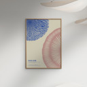 20 x 28 inches VICKI ZOÉ - Flower - The Uniqueness of you - Rose Blue  Poster  without frame
