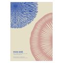 30 x 40 inches VICKI ZOÉ - Flower - The Uniqueness of you - Rose Blue  Poster  without frame
