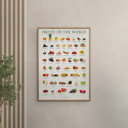 12 x 16 inches Simon Holst - Fruits of the world  Poster  without frame