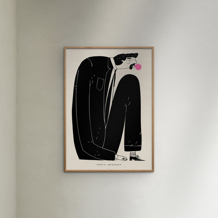 Martin Jørgensen - Gum man  Poster  without frame