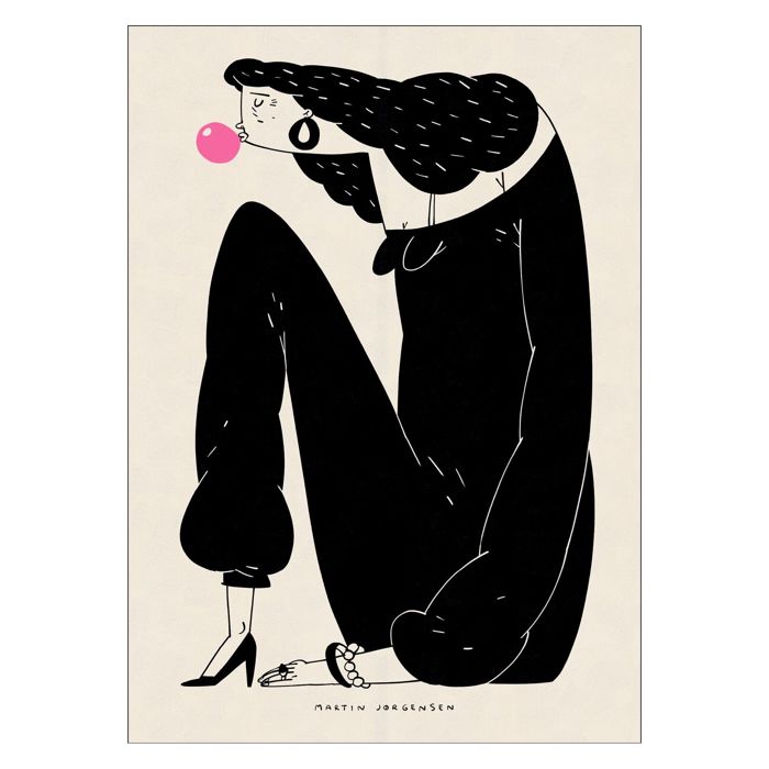 Martin Jørgensen - Gum woman  Poster  without frame