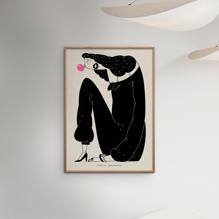 Martin Jørgensen - Gum woman  Poster  without frame