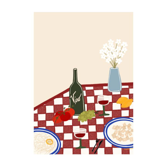 Engberg Studio - Italian Dinner  Poster  without frame