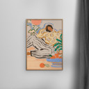 20 x 28 inches Arty Guava - Lazy Days  Poster  without frame
