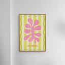 30 x 40 inches Melissa Donne - Le Corail Lemon/Cream  Poster  without frame