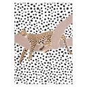  Sarah Manovski - Leopard Sleeping Polkadots  Poster  without frame