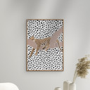 12 x 16 inches Sarah Manovski - Leopard Sleeping Polkadots  Poster  without frame