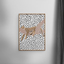 20 x 28 inches Sarah Manovski - Leopard Sleeping Polkadots  Poster  without frame