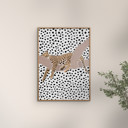 30 x 40 inches Sarah Manovski - Leopard Sleeping Polkadots  Poster  without frame
