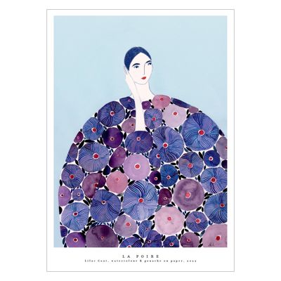 La Poire - Lilac Coat  Poster  without frame