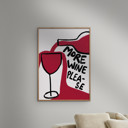 12 x 16 inches Athene Fritsch - More Wine Please  Poster  without frame