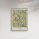 12 x 16 inches William Morris - Pomegranate  Poster  without frame