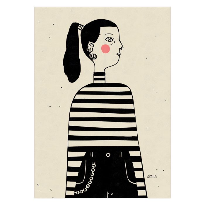 Martin Jørgensen - Rebelgirl  Poster  without frame