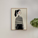 12 x 16 inches Martin Jørgensen - Rebelgirl  Poster  without frame