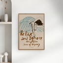 12 x 16 inches Sissan Richardt - Relax And Ignore  Poster  without frame