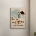 20 x 28 inches Sissan Richardt - Relax And Ignore  Poster  without frame