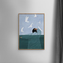 12 x 16 inches Bea Muller - Seaside  Poster  without frame