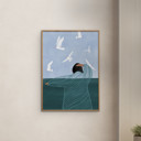 30 x 40 inches Bea Muller - Seaside  Poster  without frame
