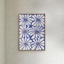 30 x 40 inches Miho Art Studio - Sunny Floral Blue  Poster  without frame