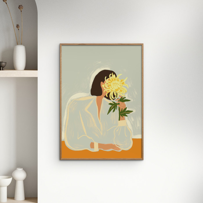Arty Guava - The Crysanthemum  Poster  without frame