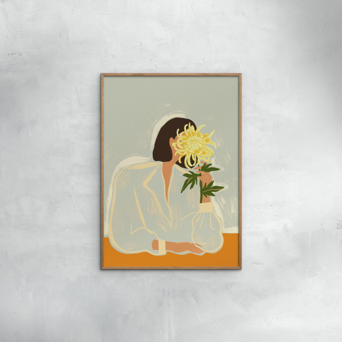 Arty Guava - The Crysanthemum  Poster  without frame