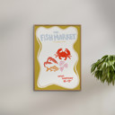 20 x 28 inches Engberg Studio - The Fish Market  Poster  without frame