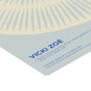  VICKI ZOÉ - The Uniqueness of you - Light Blue Cream  Poster  without frame
