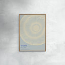 12 x 16 inches VICKI ZOÉ - The Uniqueness of you - Light Blue Cream  Poster  without frame
