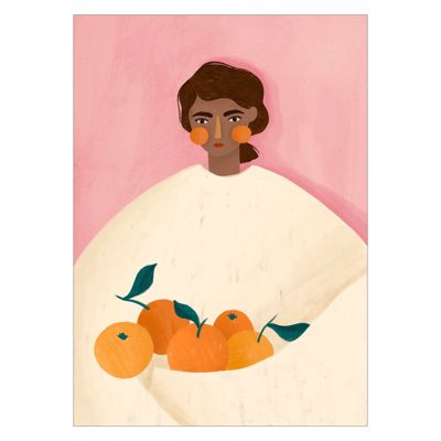 Bea Muller - The Woman With the Oranges  Poster  without frame