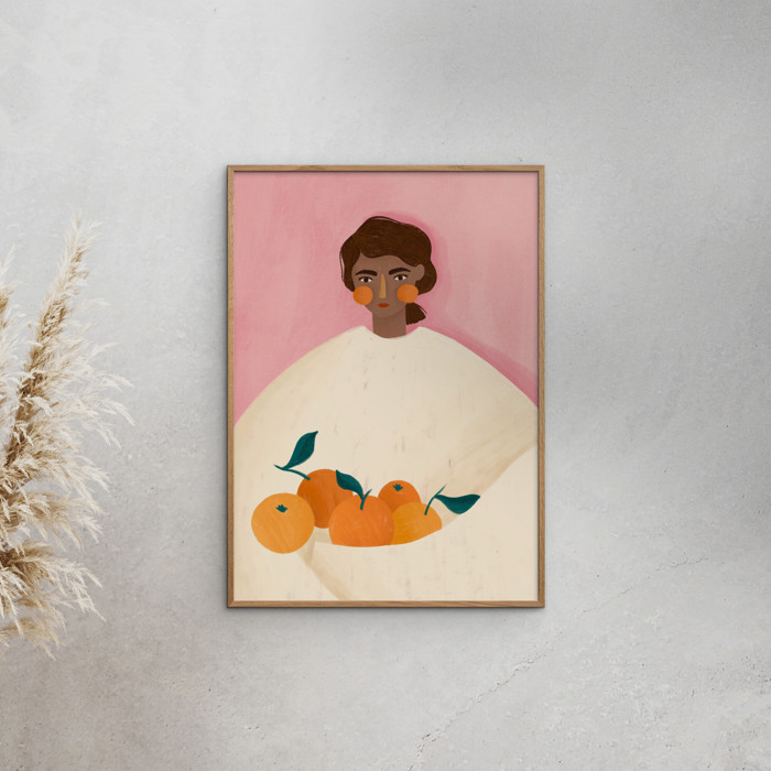 Bea Muller - The Woman With the Oranges  Poster  without frame