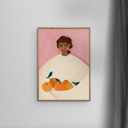 20 x 28 inches Bea Muller - The Woman With the Oranges  Poster  without frame