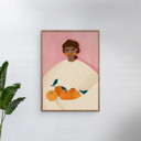 30 x 40 inches Bea Muller - The Woman With the Oranges  Poster  without frame