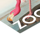 30 x 40 inches A.P. Atelier - The Zoo Collection — Pink Flamingo — Edt. 002  Poster  without frame