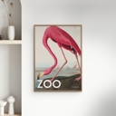 30 x 40 inches A.P. Atelier - The Zoo Collection — Pink Flamingo — Edt. 002  Poster  without frame