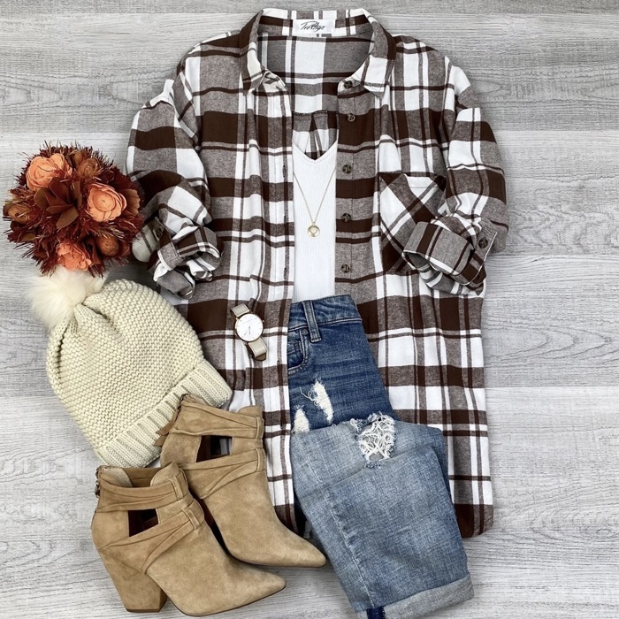 Nelly Boyfriend Comfy Flannel