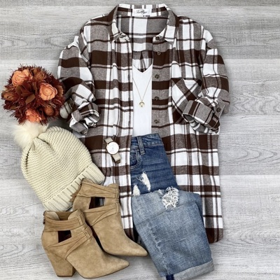 Nelly Boyfriend Comfy Flannel
