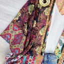 One Size Fits Most Mint Boho Print Lightweight Kimono / Kimonos boho chic Cover-up
