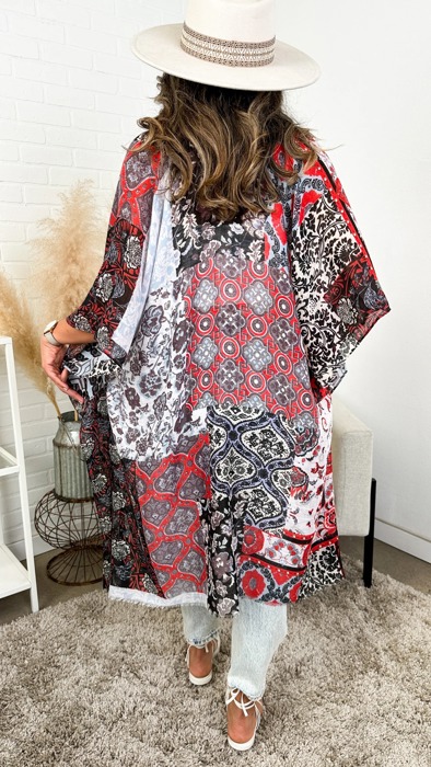 Boho Print Lightweight Kimono / Kimonos boho chic Cover-up