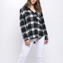 Black Small Gamila Hooded flannel