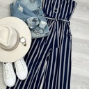 Large Courtney strapless jumpsuit