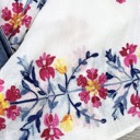 One Size Fits Most White Elsa Flower Embroidered Cardigan
