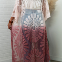 One Size Fits Most Rose Ombre Bohemian Lace Kimono