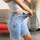 Light Wash Large Regina High waisted Bermuda Shorts