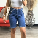 Dark Wash Small Regina High waisted Bermuda Shorts