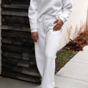 Medium White Hannah 2 Piece Comfy Set