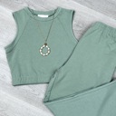 Medium Sage Julie French Terry Top Jogger 2 pice Set