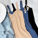 One Size Fits Most Khaki Ribbed Onesie Romper